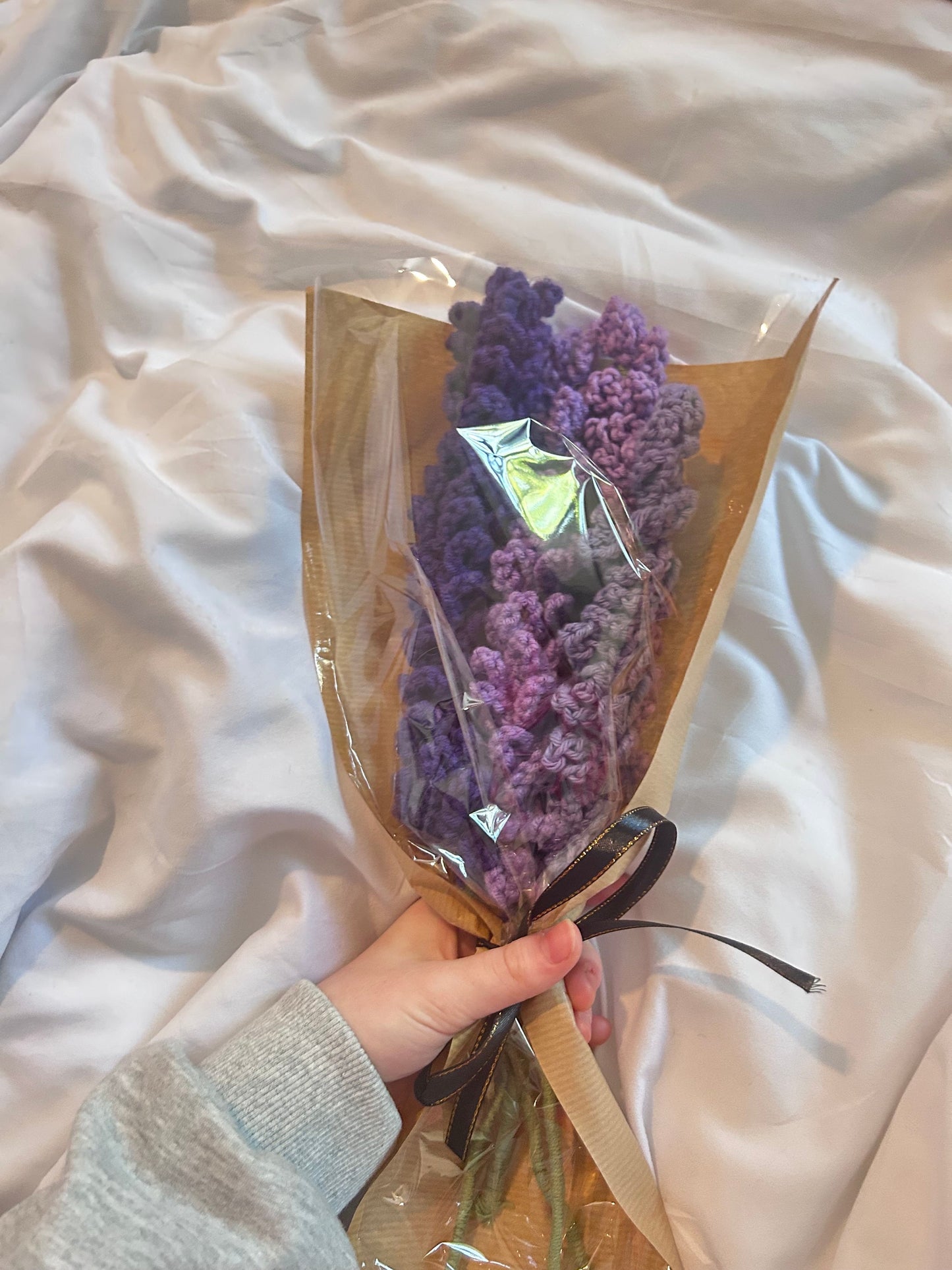 Mother’s Day lavender bouquet Mother’s Day crochet flowers Crochet flowers for moms Mother’s Day floral arrangements