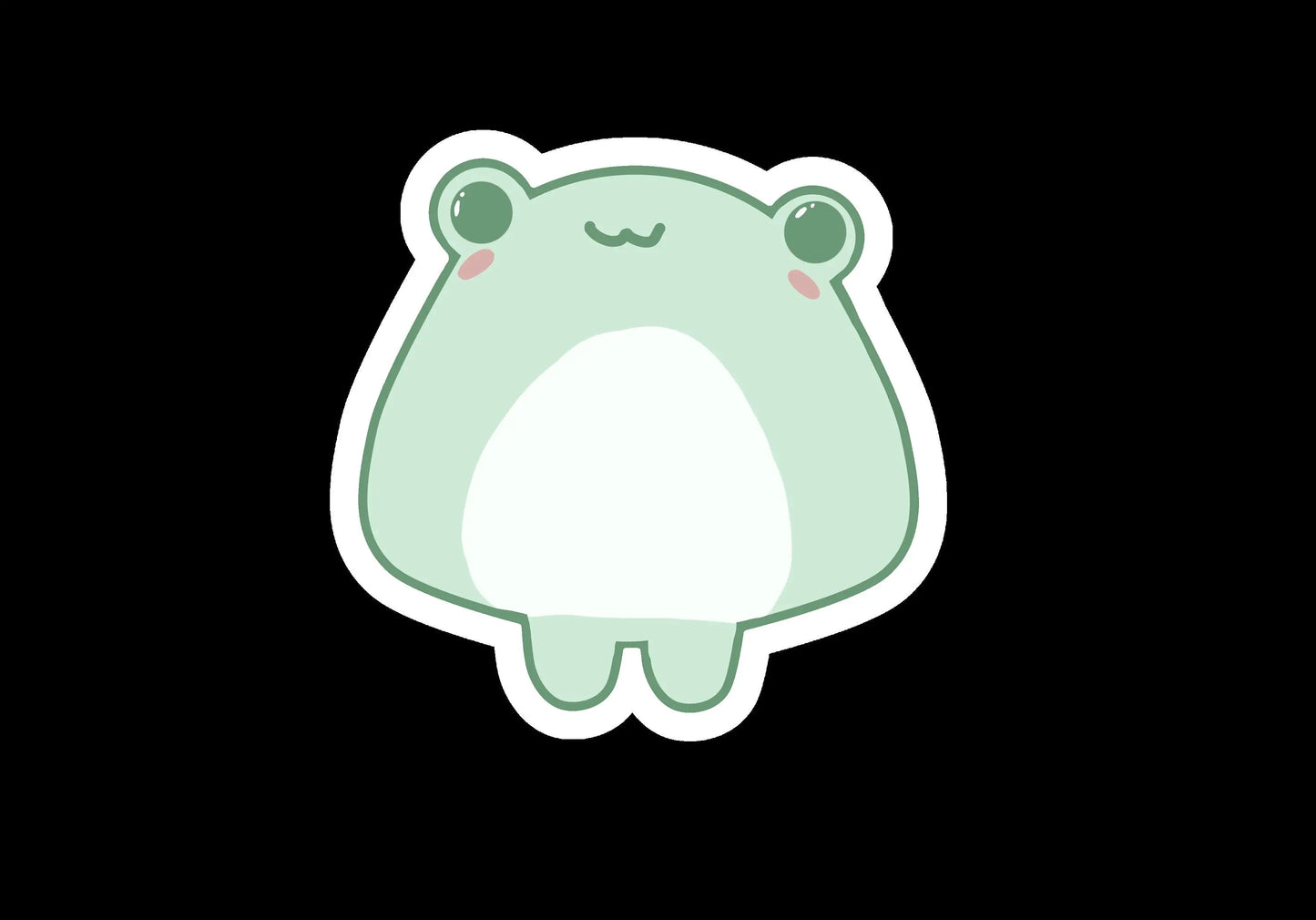 Vinyl Sticker Halloween Frog on a cartoon | Halloween Frog Sticker | Cute Frog Halloween Sticker | Cute Frog Stickers | Frog sticker |