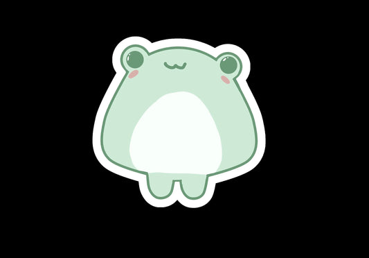 Vinyl Sticker Halloween Frog on a cartoon | Halloween Frog Sticker | Cute Frog Halloween Sticker | Cute Frog Stickers | Frog sticker |